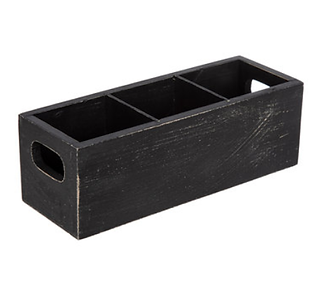 Wood Crate with Dividers