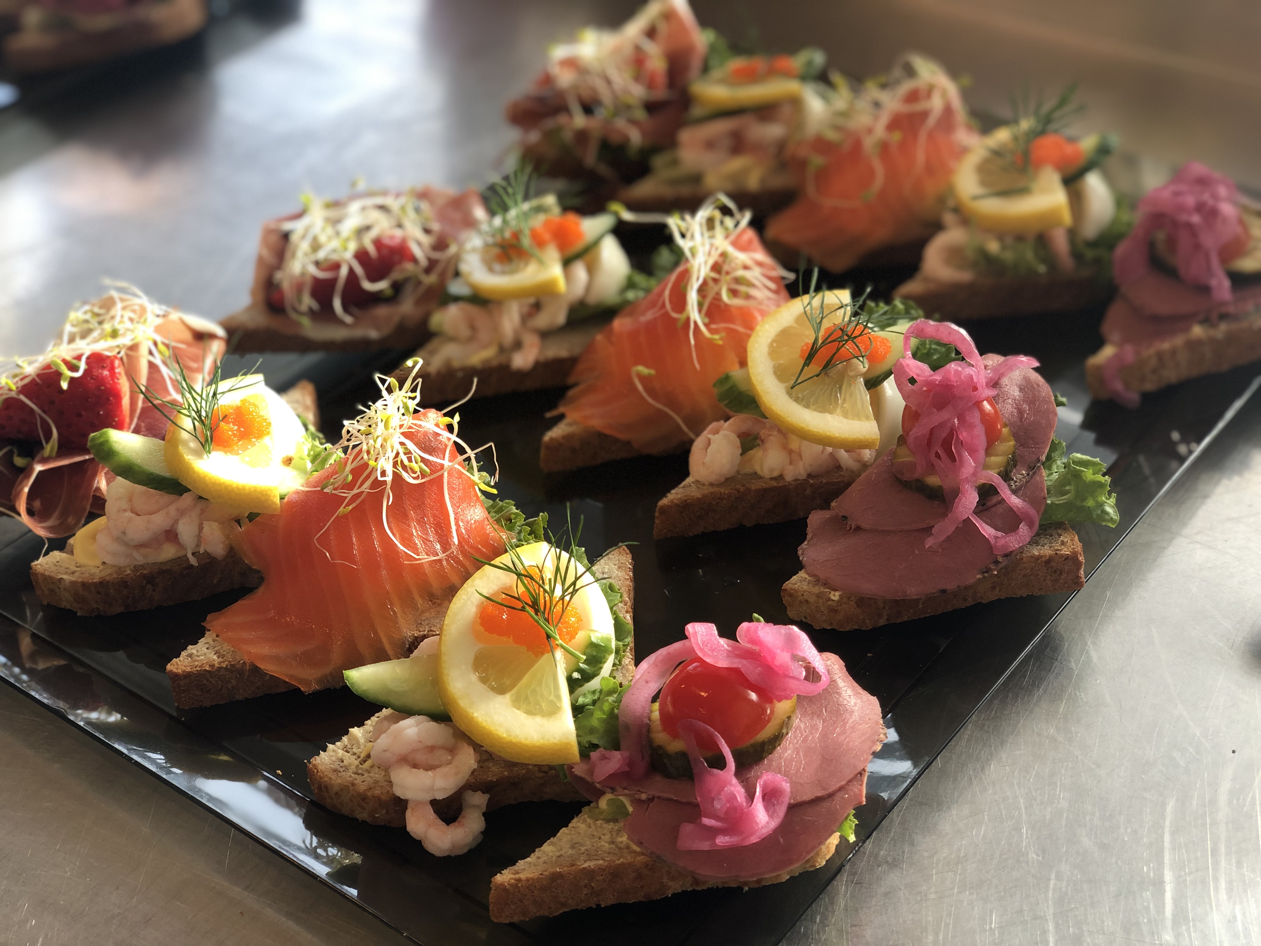 Arranged Food and Objects