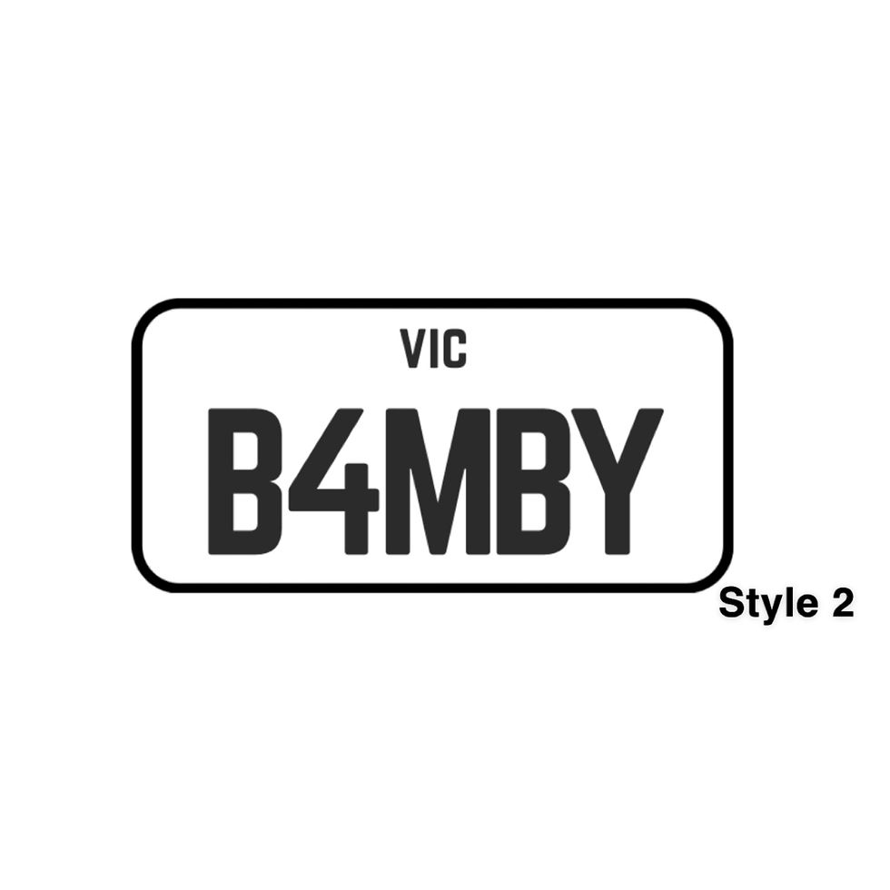 Thumbnail: Number Plate Sticker
