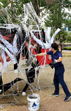 인생 다단계(행위미술)종이와먹 2019