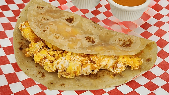 Taco de huevo en Salsa