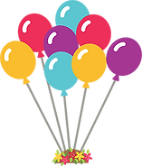 Bunch of balloons for birthday party package