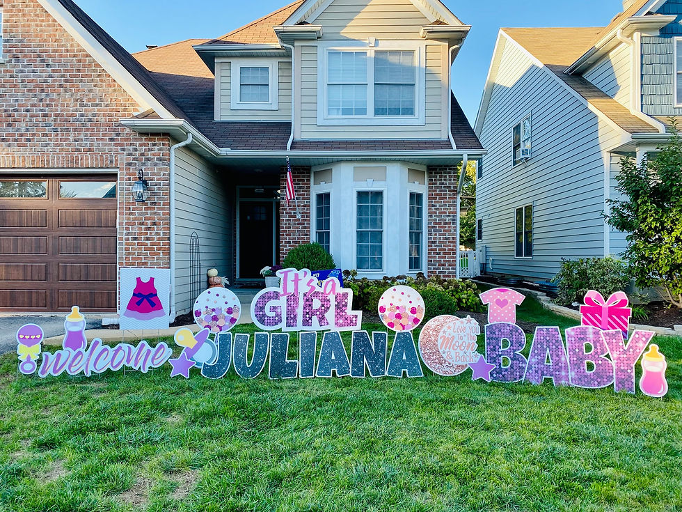 Welcome Baby Yard Sign