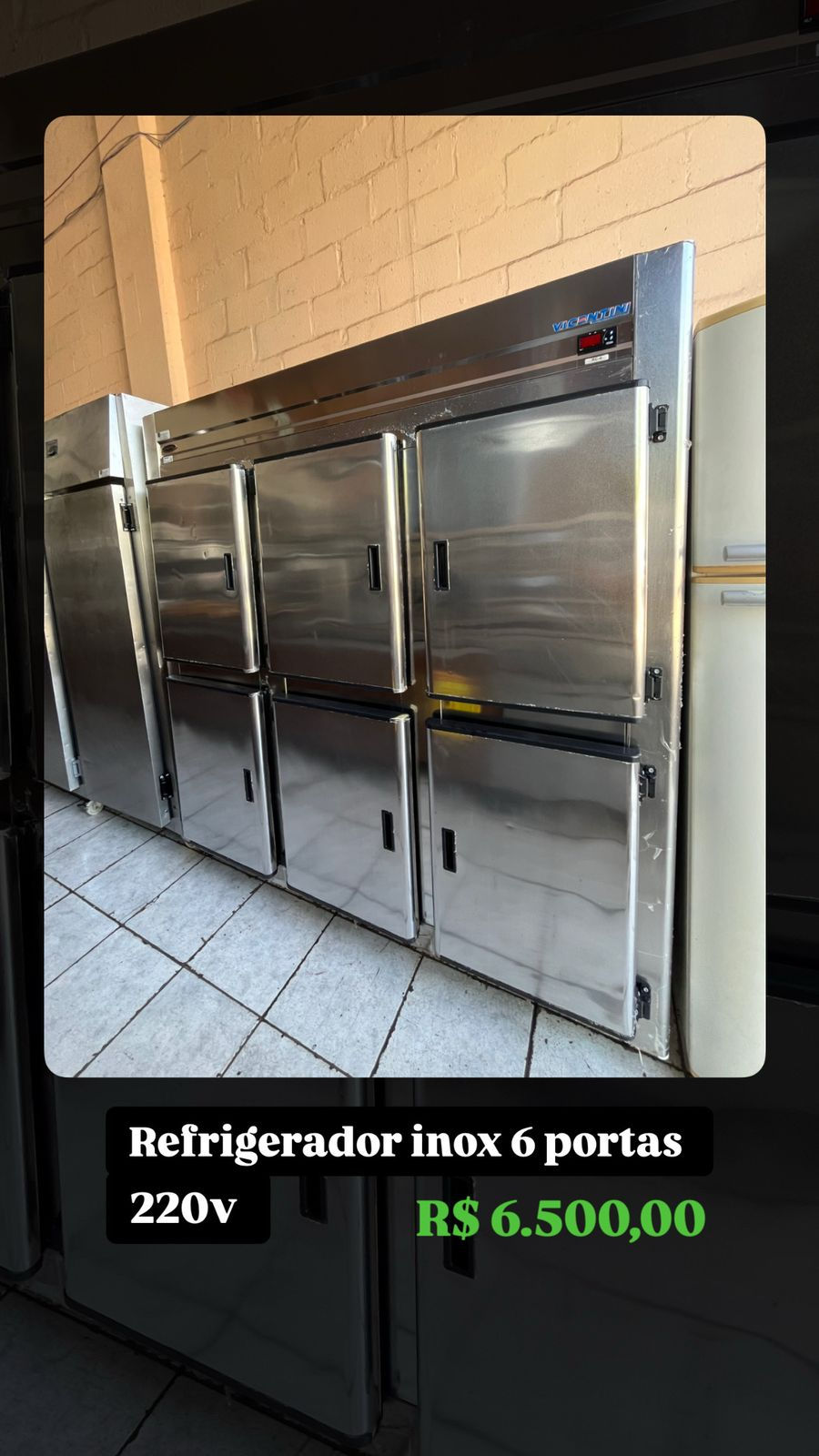 Refrigerador Inox 6 portas