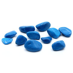 Natural blue tumbled stones from the Vivacity crystal collection