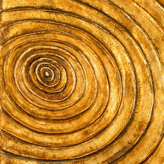 organic texture gold wall art