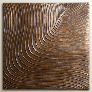 metal wall sculpture. Organic texture abstract wall relief