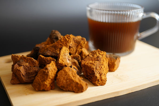 Raw Era chaga chunks and chaga tea