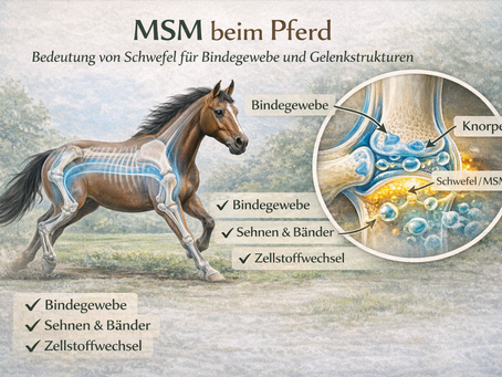 MSM beim Pferd – Bedeutung für Bindegewebe, Gelenke und Stoffwechsel