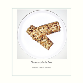 Barre de céréales maison