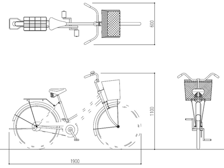 自転車の寸法に関して