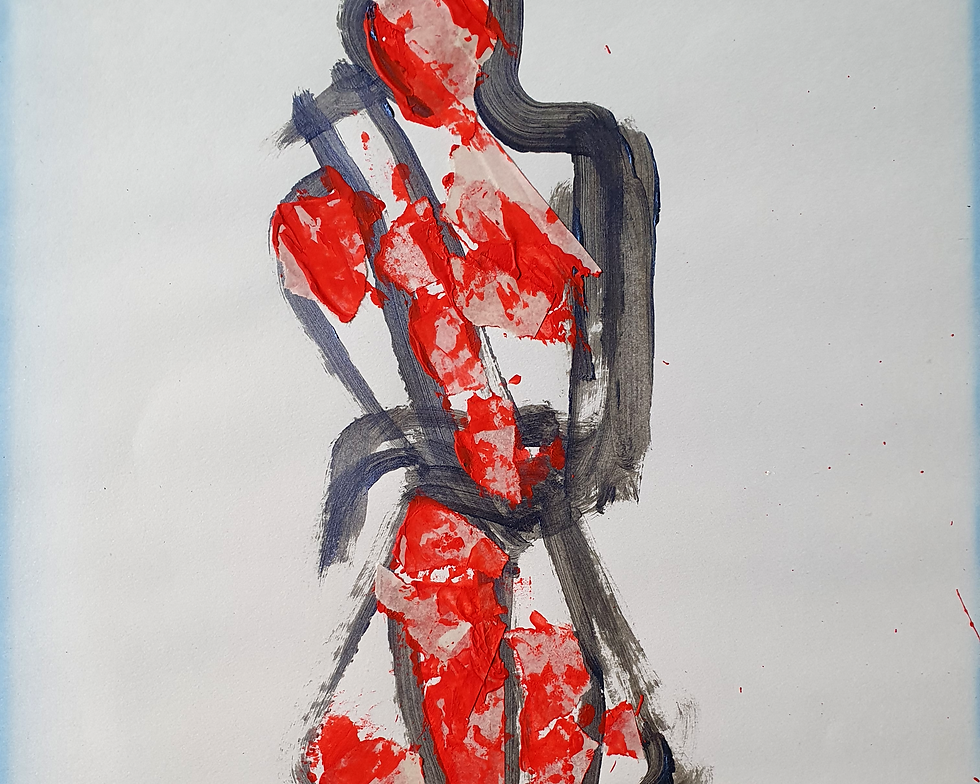 Miniatura: Abstraidos en papel - 21 x 27 c/marco