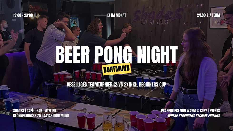 Beer Pong Night (2 vs 2) | Dortmund