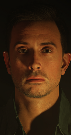 Candle light 3D lighting setup for iClone and Unreal Engine. Realistic warm glow with soft shadows and golden tones for cinematic scenes and portraits.