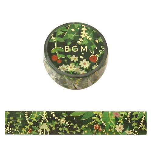 BGM Foil-stamped Washi Tape - Path of Green