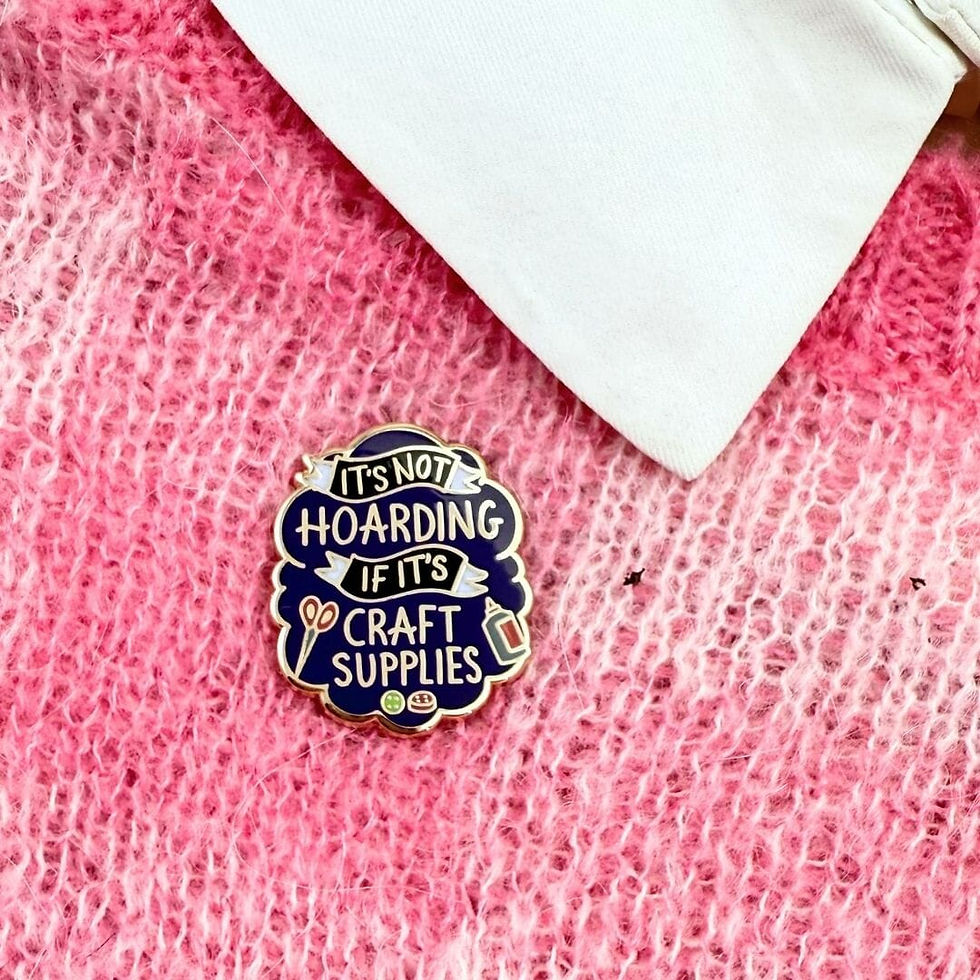 Thumbnail: Jubly-Umph Enamel Lapel Pin - It's Not Hoarding