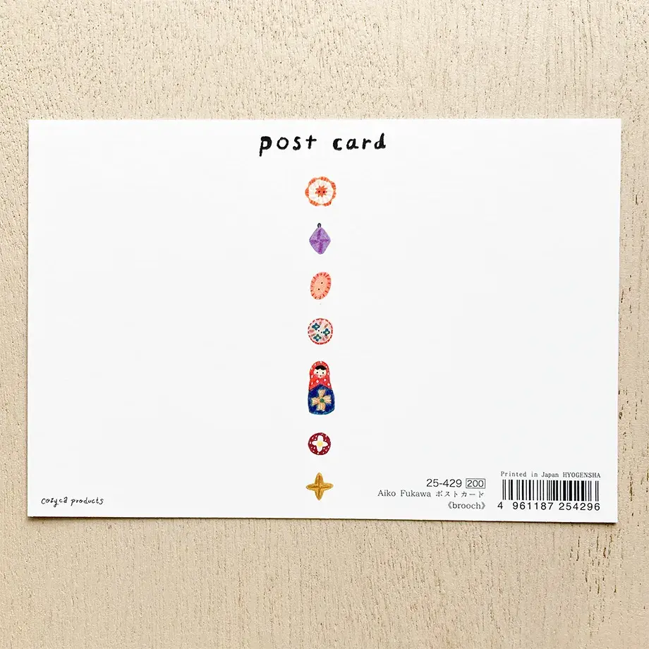 Thumbnail: Cozyca Products x Aiko Fukawa Postcard - Brooch