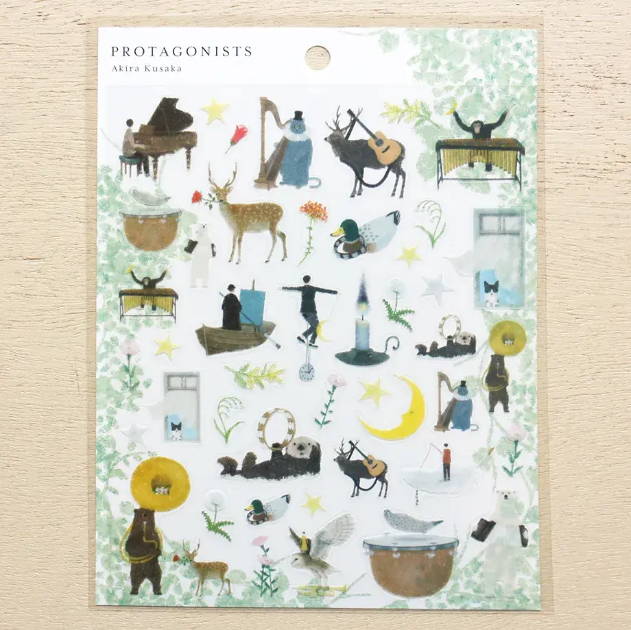 Cozyca Products x Akira Kusaka Sticker Seals - Protagonists I