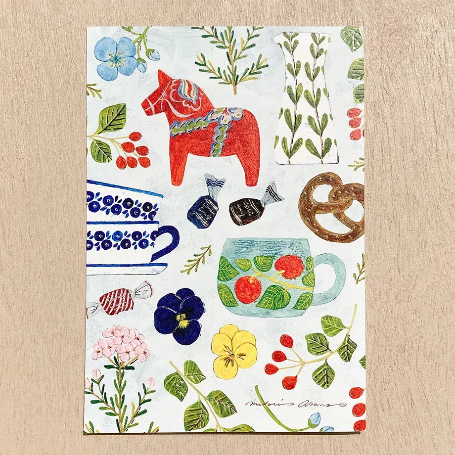 Cozyca Products x Midori Asano Postcard - Relaxing Life