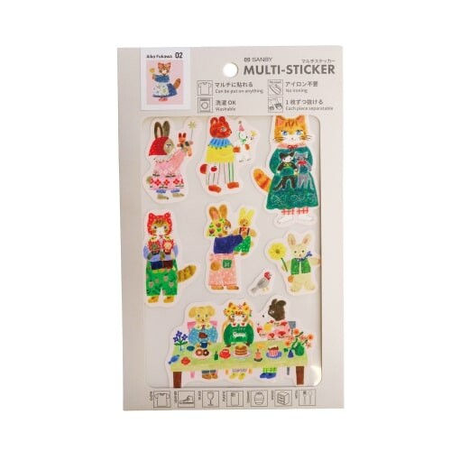 Sanby x Aiko Fukawa Multi-Use Stickers - Hug Time