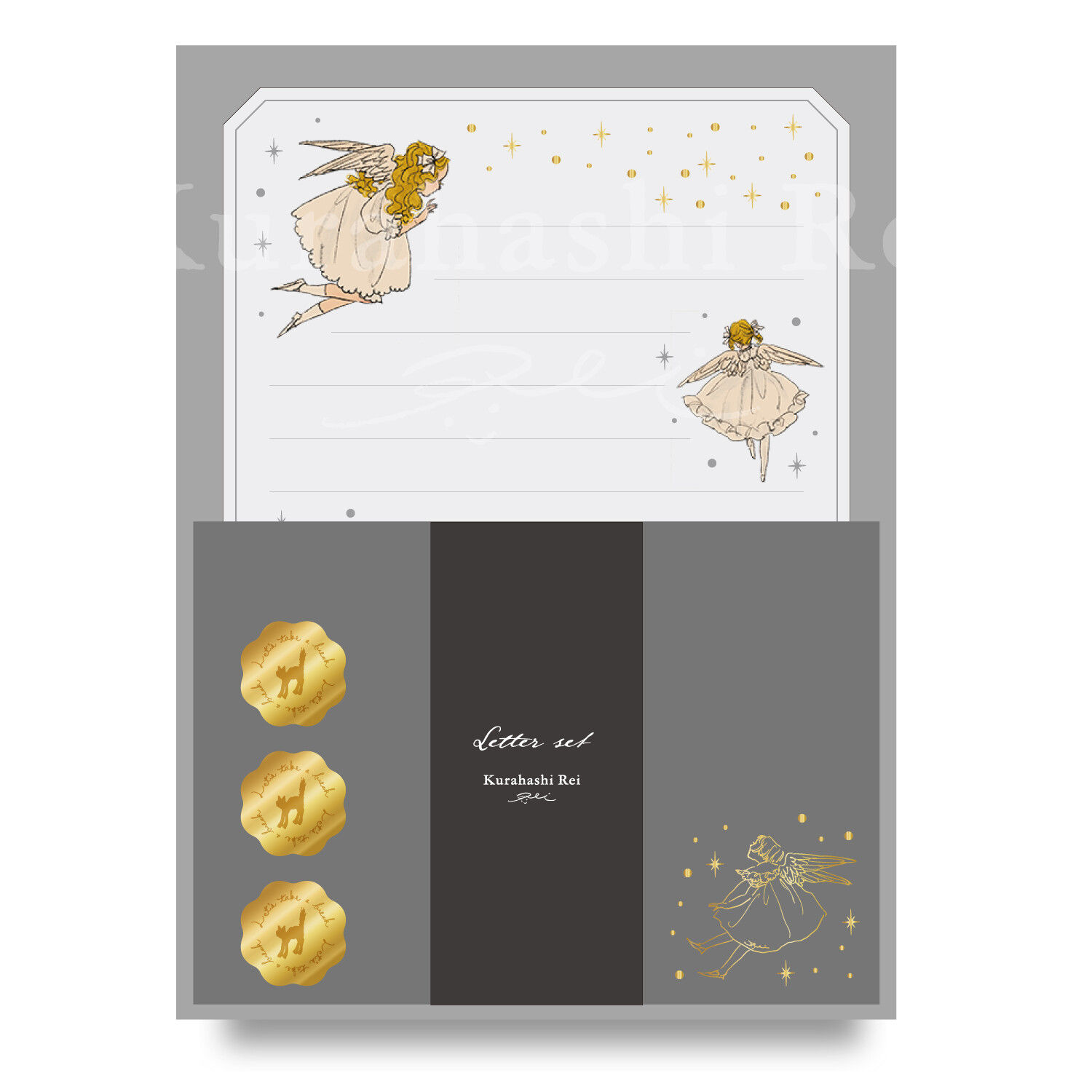 Gakken x Kurahashi Rei Letter Set - Quartet