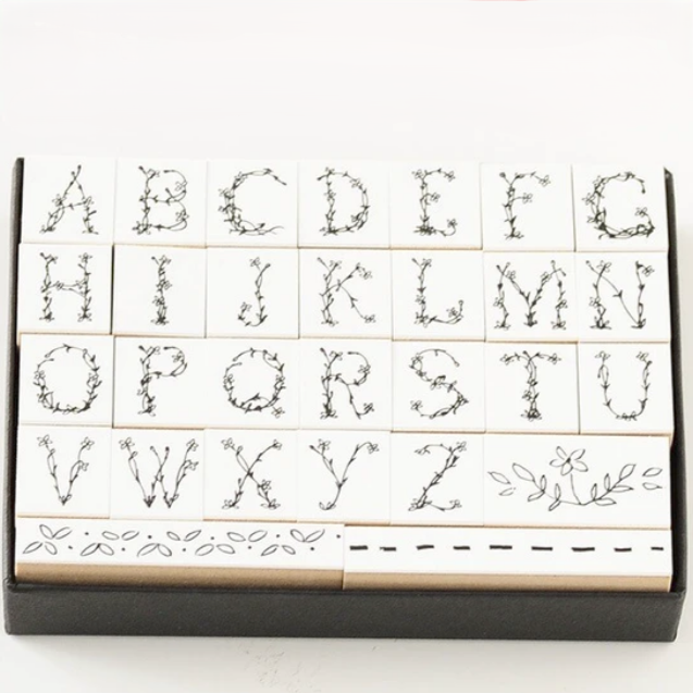 Sanby Alphabet Stamp Set - Flower