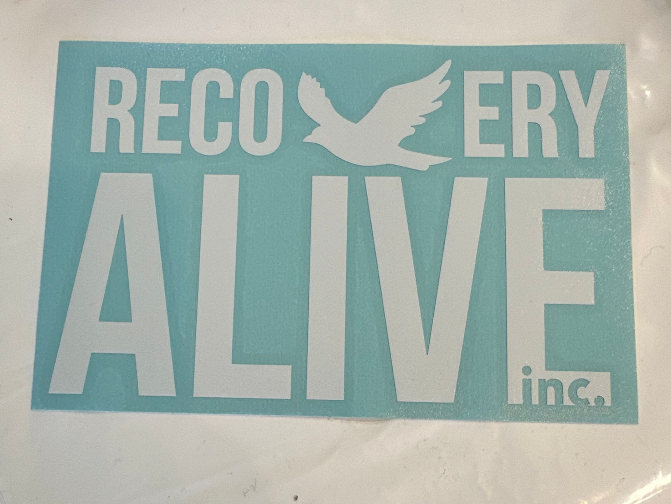 Recovery Alive Car Decal (Bird Logo)