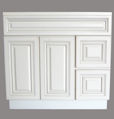 hnmyg様白36一枚 Antique White Single sink Bathroom Vanity Base Cabinet 36