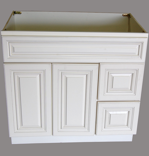 Antique White Single sink Bathroom Vanity Base Cabinet 36