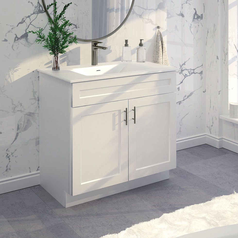 36 inch bathroom vanity white