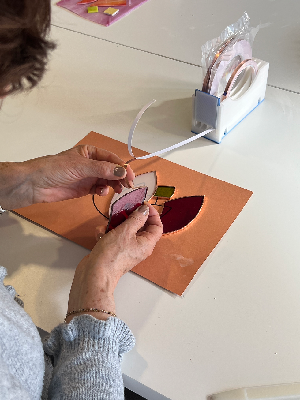 Miniature : Atelier découverte vitrail Tiffany - 4h