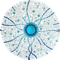 sculptures en verre murales ornementales