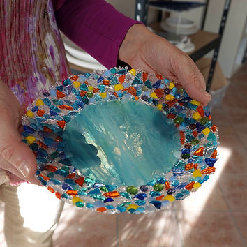 Atelier fusing - création coupelle