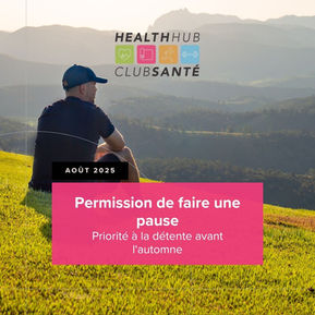 Permission de faire une pause â PrioritĂ© Ă la dĂ©tente avant l'automne