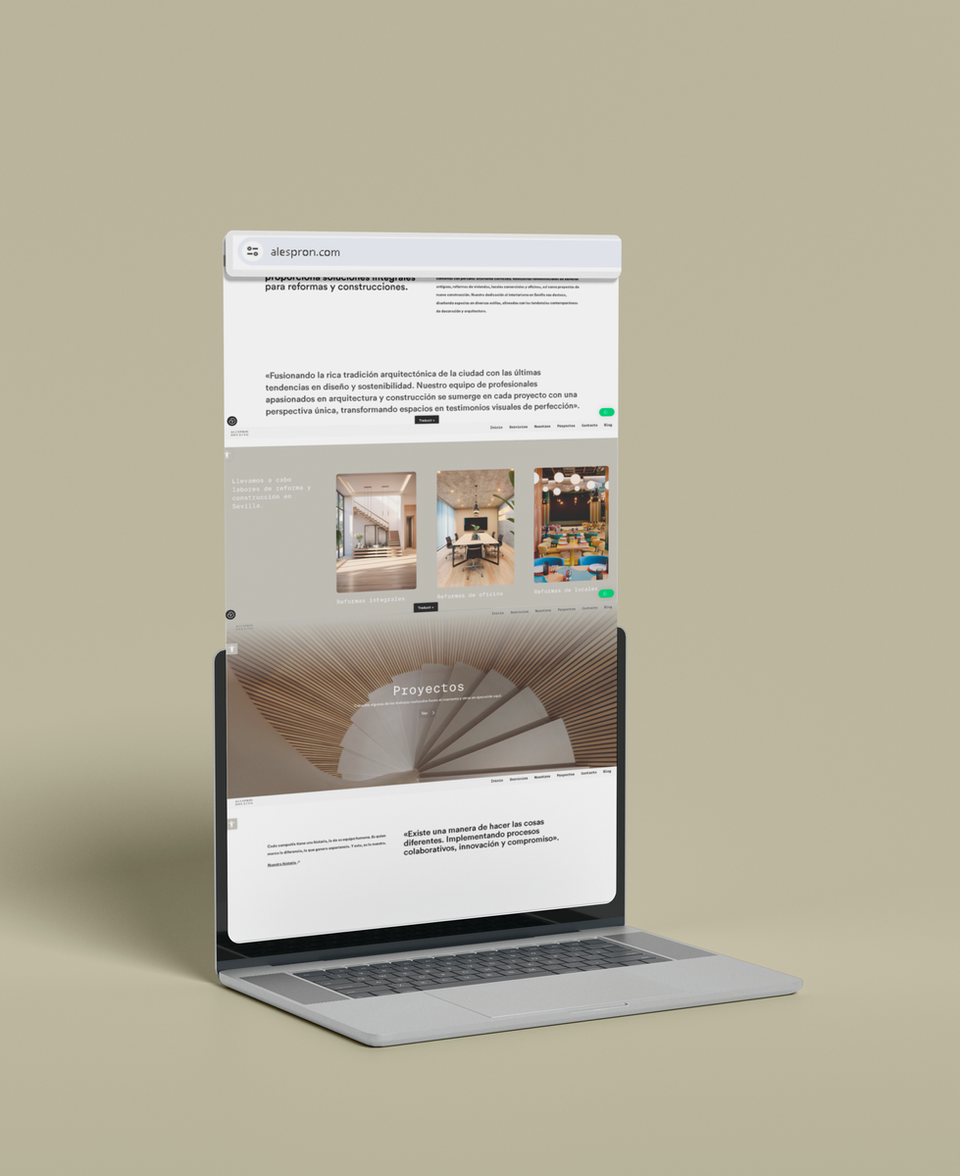 Agencia de marketing cadiz diseña web para empresa de construcción en Sevilla