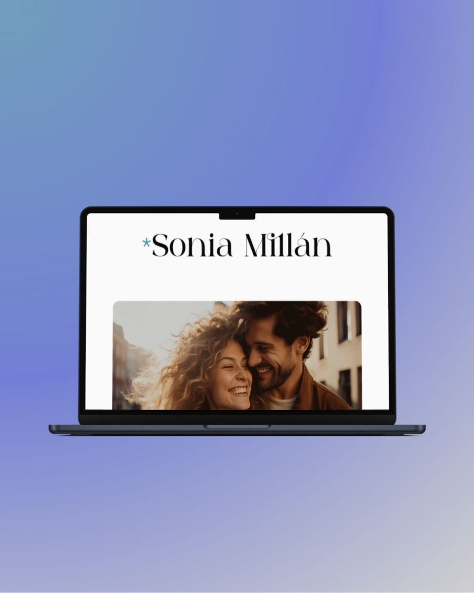 Diseño web Sonia Millán psicóloga Jerez