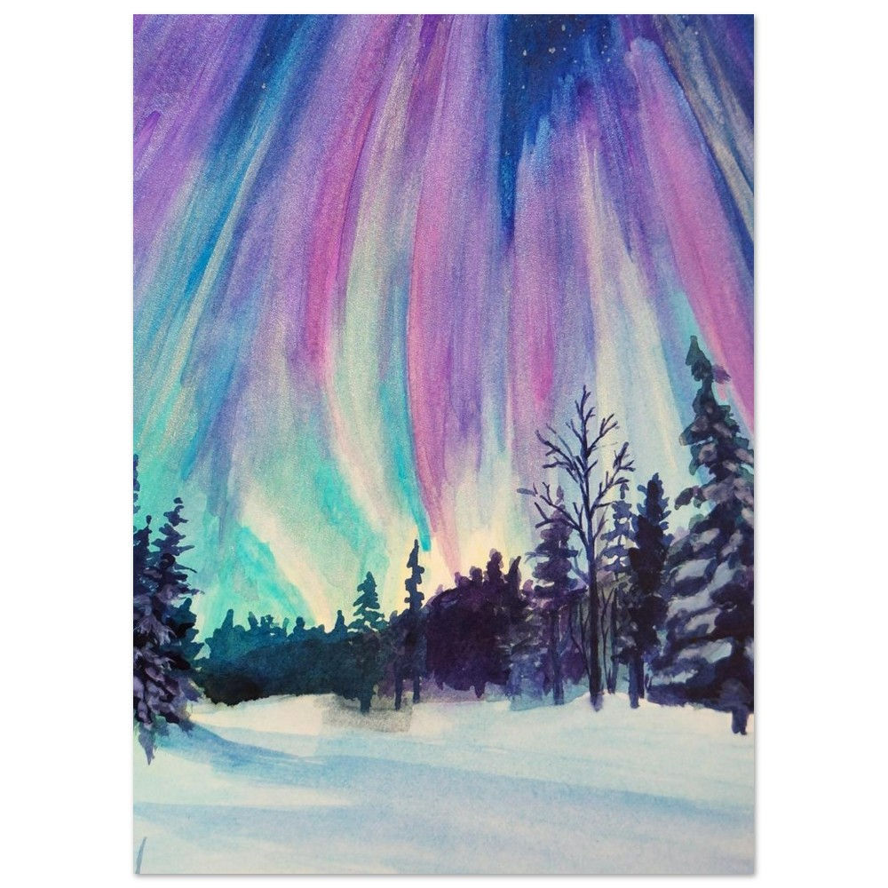 "Watercolor Aurora" Prints