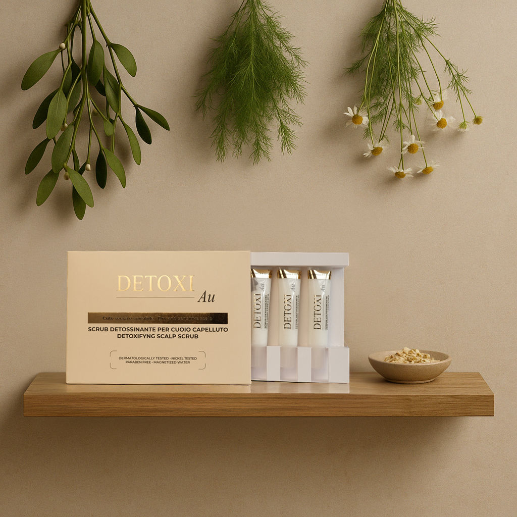 Maska głęboko czyszcząca do suchej i wrażliwej skóry głowy DETOXI Au