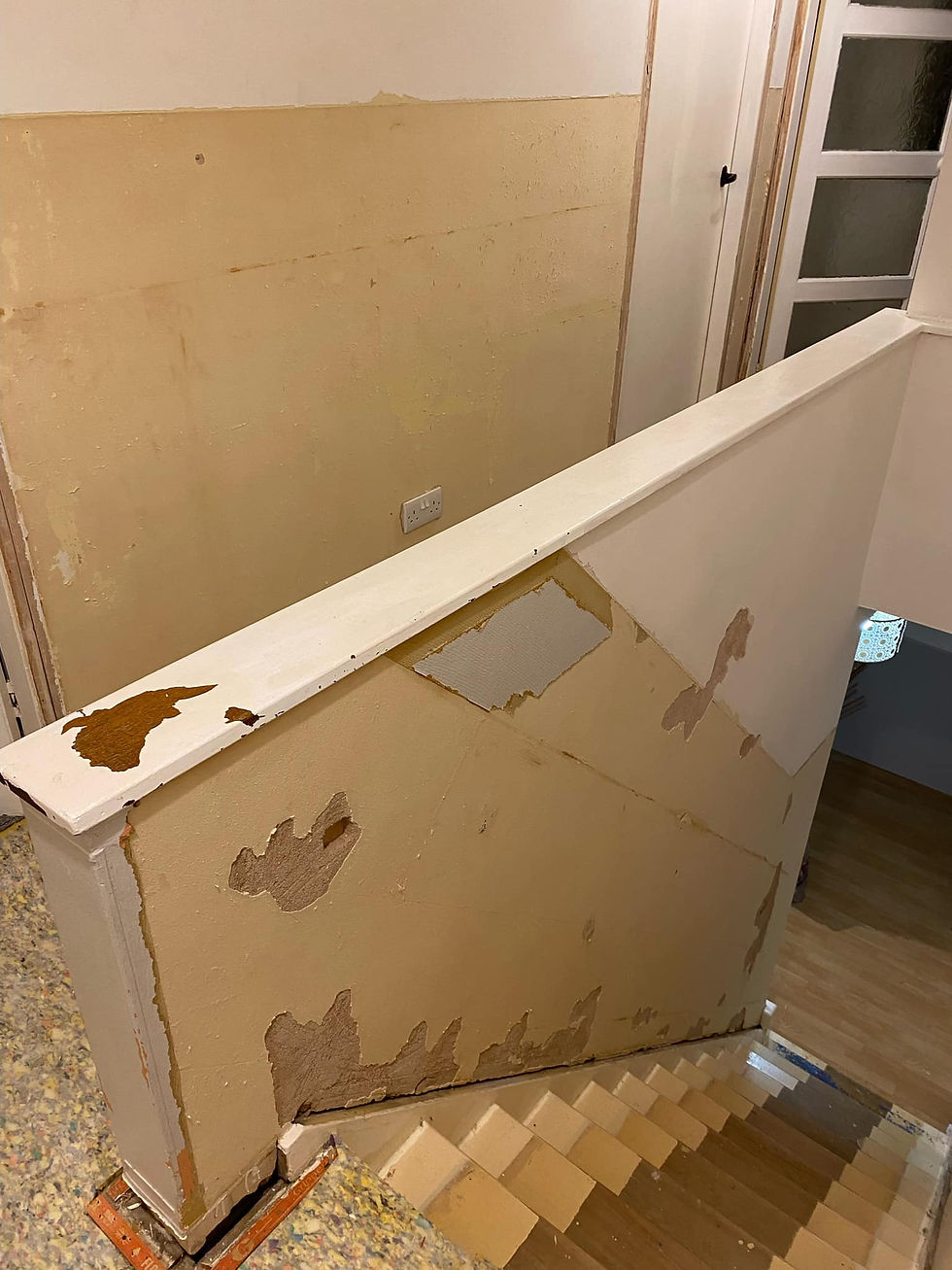 brick banister refurb
