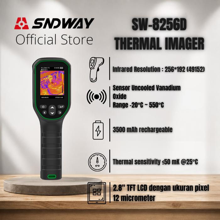 SNDWAY Thermal Imager Kamera Termal Suhu Temperatur SW-8256D