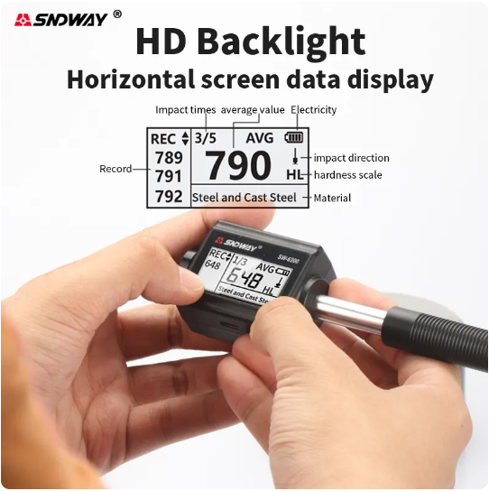 Thumbnail: SNDWAY Leeb Hardness Tester Tool Alat Tes Kekerasan Material SW-6200