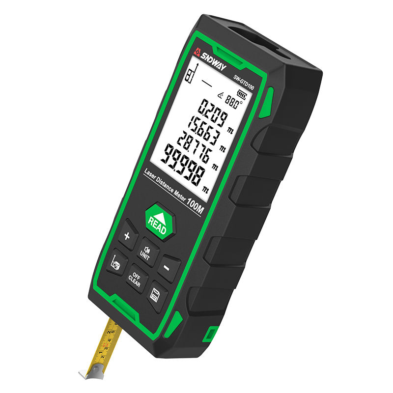 Thumbnail: SNDWAY Meteran Laser Hijau Green Laser Distance Meter 100 Meter SW-GTD100