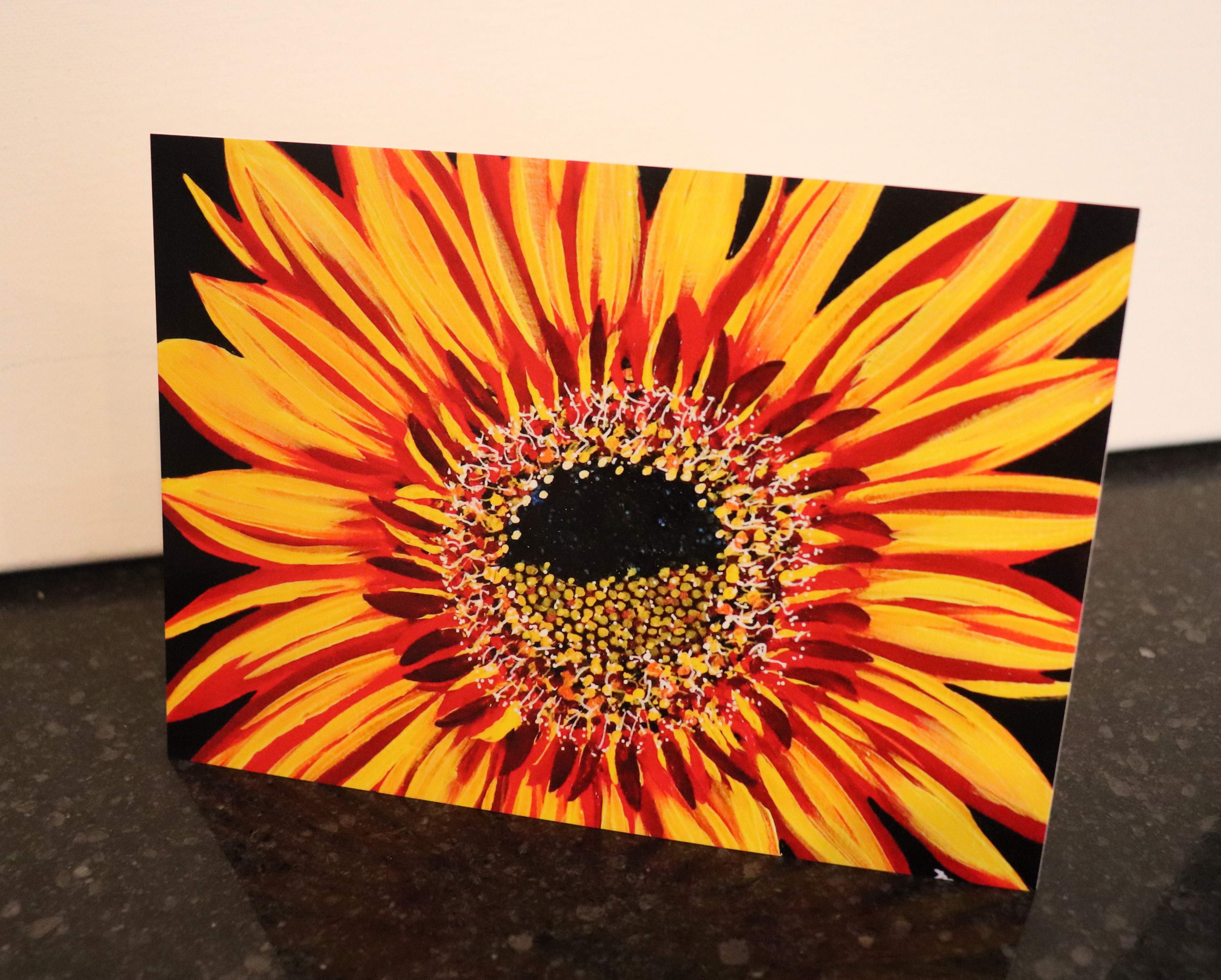 Joker Sunflower - Blank Notecard