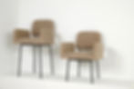 Miniaturbild: Set of 2 Nathan Lindberg bar stools with arms