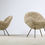 Miniaturbild: Pair of 1950s organic beige Fritz Neth Chairs