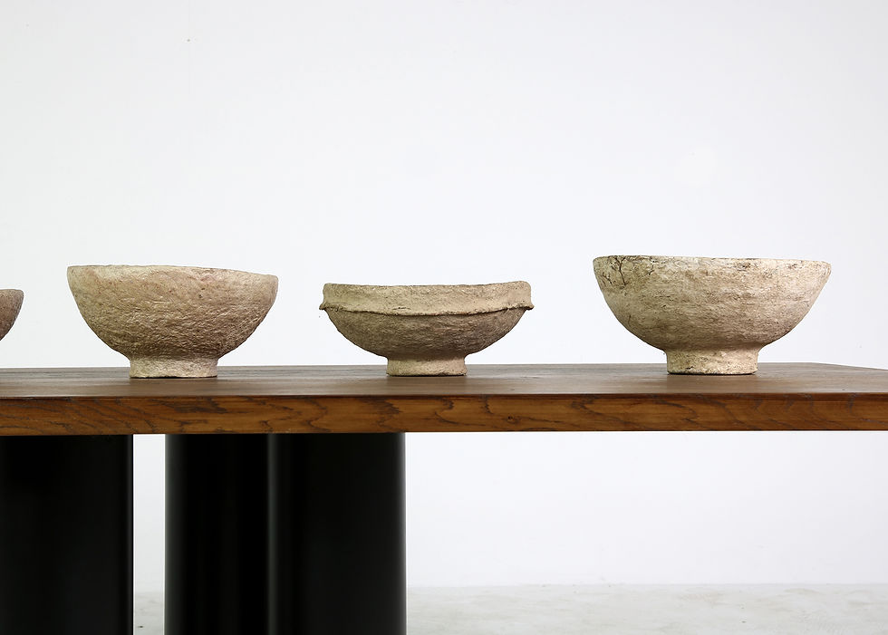 Miniaturbild: Vintage paper mache grain bowl