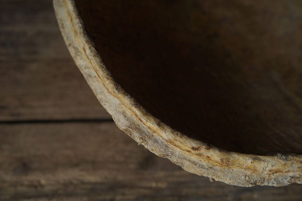 Miniaturbild: Vintage paper mache grain bowl 40/17cm