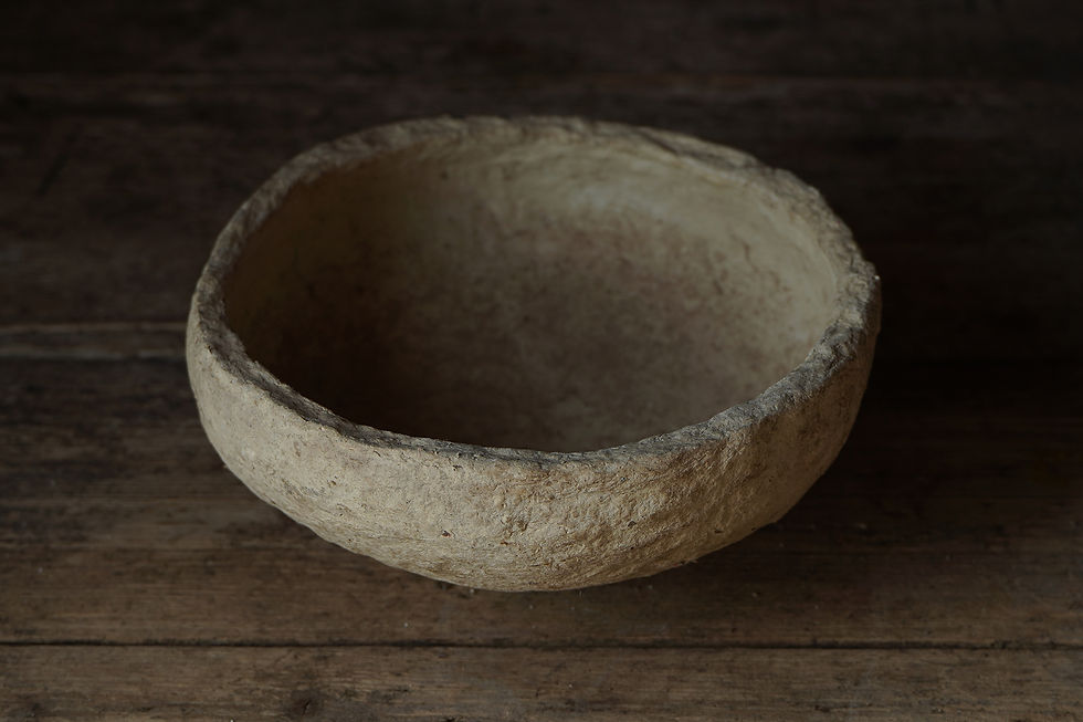 Miniaturbild: Vintage paper mache grain bowl 33/15cm