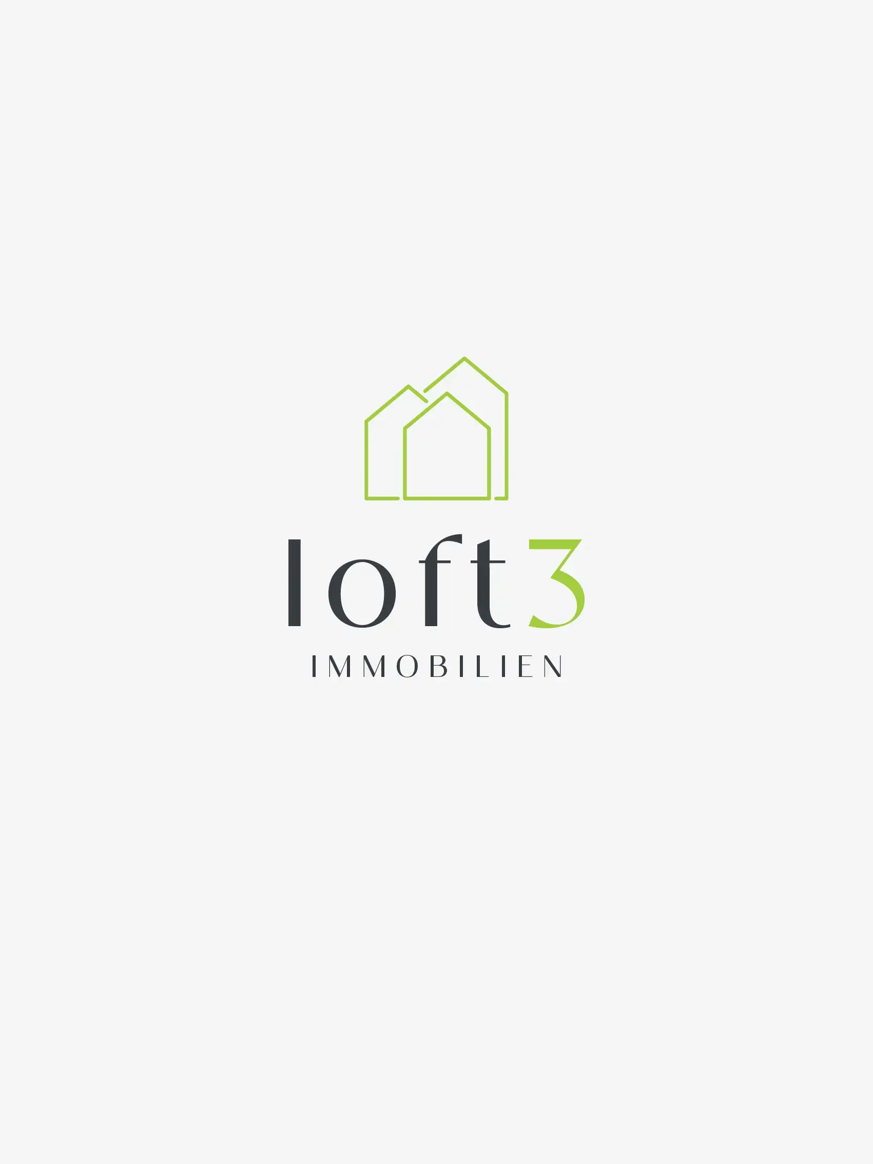 Modernes Logo-Design Immobilienmakler – Liniengrafik Häuser