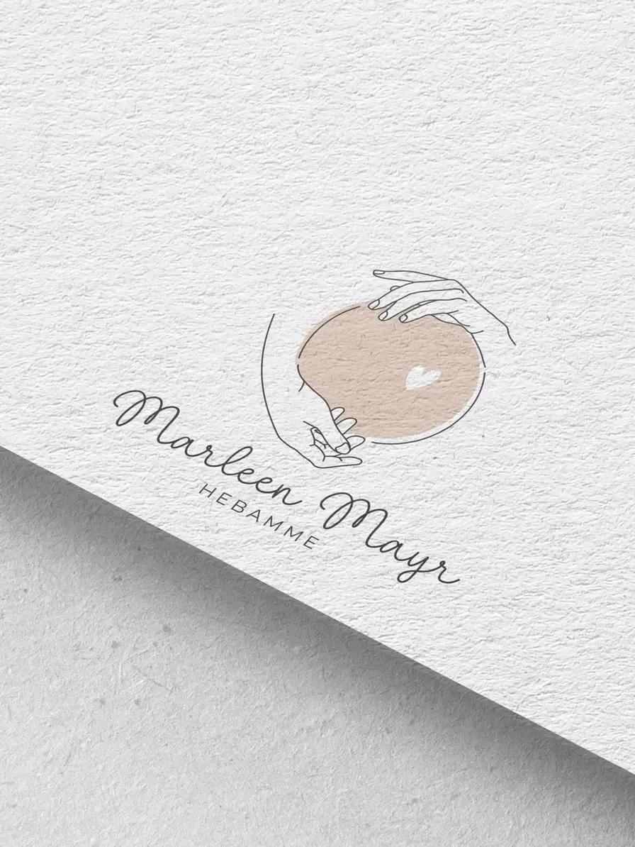 Vorgefertigte Hebammen & Doula Logo Vorlage – modernes Branding Logo Design sofort kaufen und personalisieren